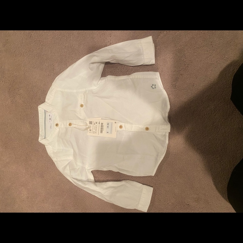 Zara boys button up shirt